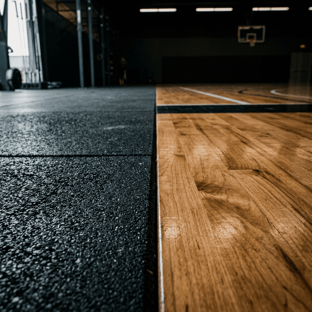 Commercial rubber gym flooring by TrussTech