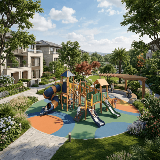 Safe durable playground equipment by TrussTech