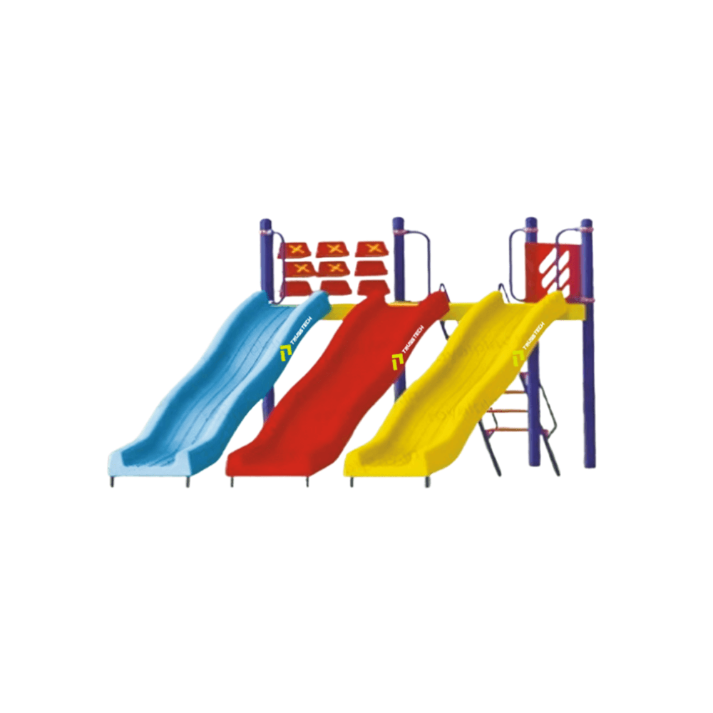 Triple Wave Slide - Playground Equipment by TrussTech Sports & Fitness, Jaipur